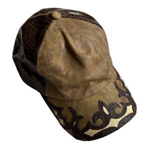 Authentic 100% Leather Hat | Made in Italy | Like New | Timeless Style